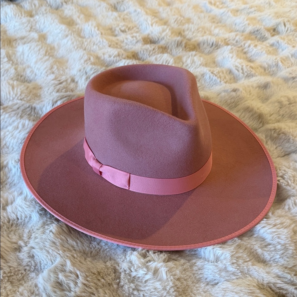 Lack Of Color Pink Brim Hat